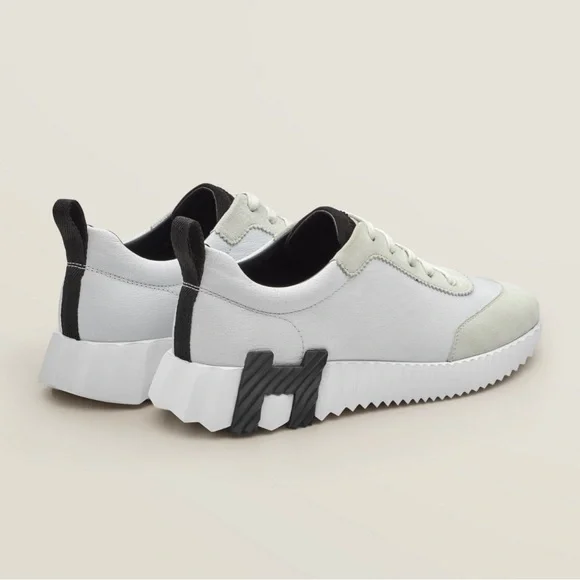 Hermes leather bouncing sneakers size 38.5 - Picture 2 of 12